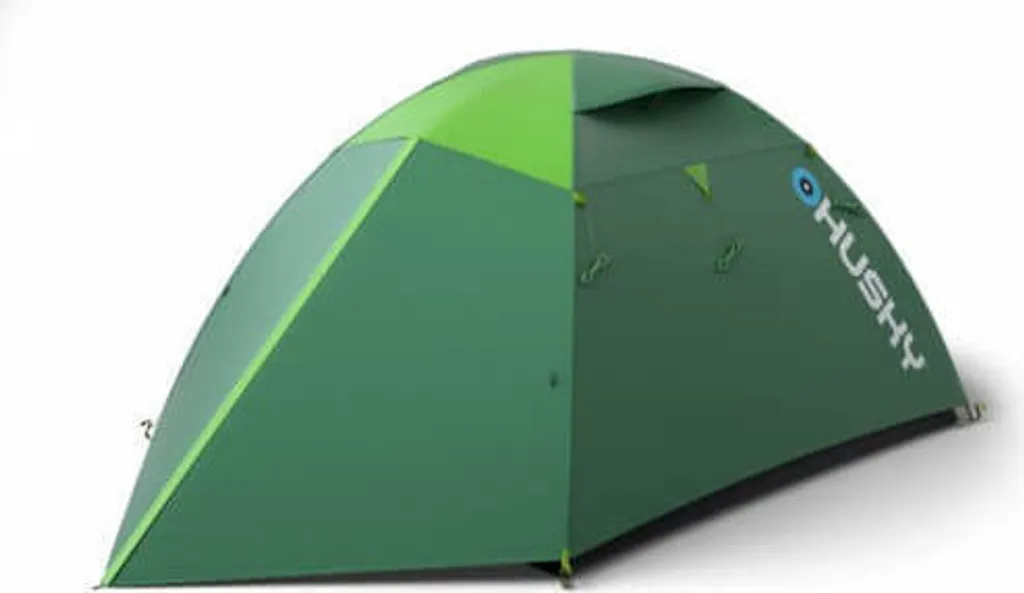 Tente dôme anti-vent Husky Boyard 4 Plus 4 personnes verte
