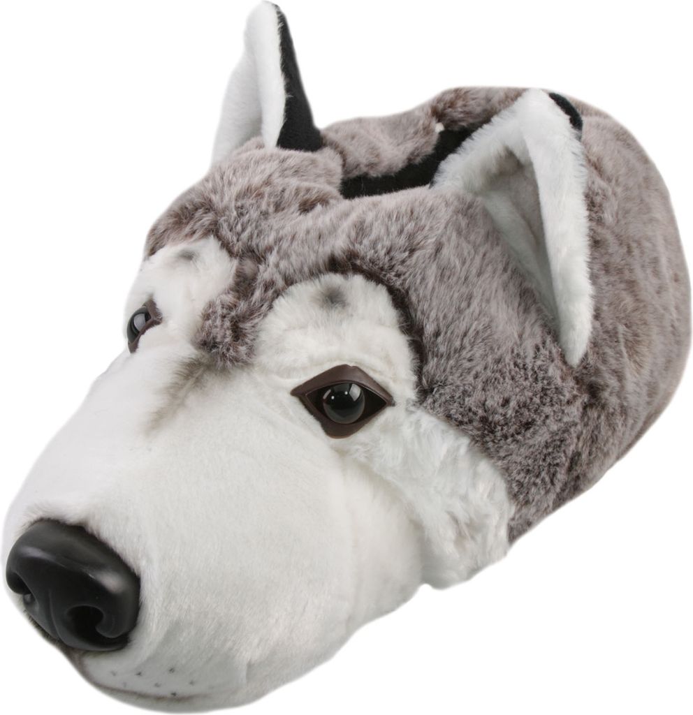 SAM's Uni Tierhausschuhe Husky Wolf , Braun, 37/39 Produktbild 
