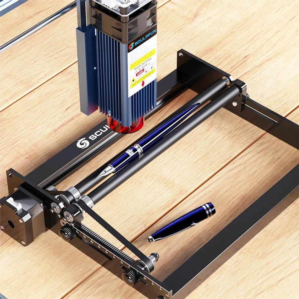 Module rotatif laser 6-150 mm à double rouleau pour axe Y blanc Pro