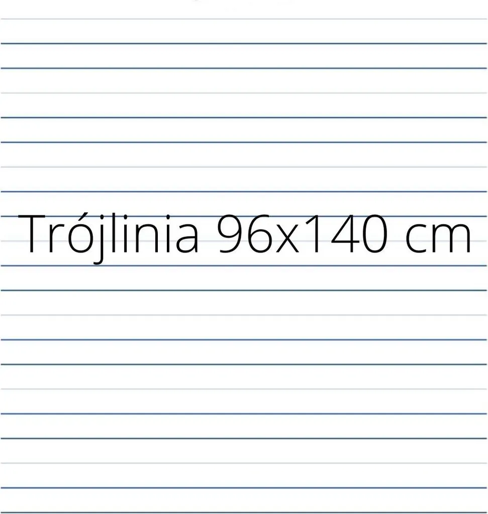 Sovrapposizione Lavagna Magnetica TRÓJLINIA 96x140 cm - Alta Qualità Scuola