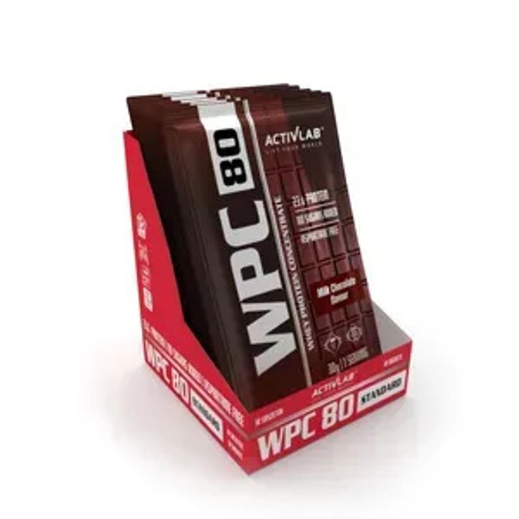 Activlab WPC 80 Standard 10 x 30g, 100 % reines Molkenproteinkonzentrat - Milchschokolade