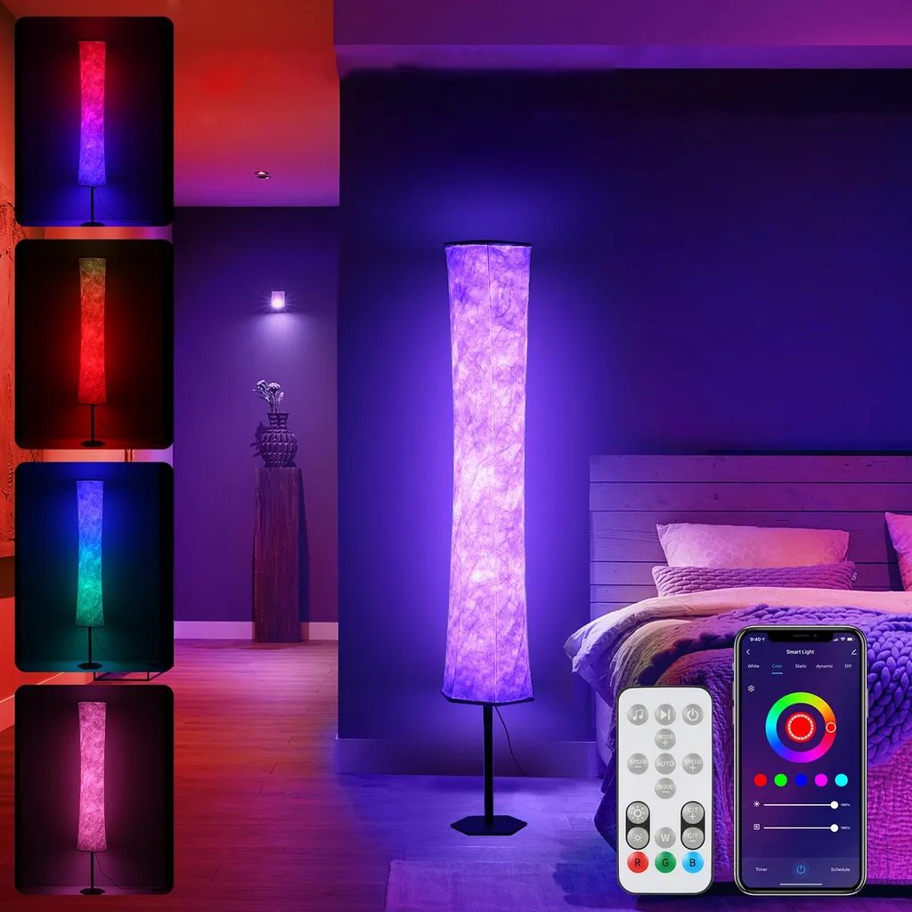 Neoglint A Lampadaire Hexagonal RGB C85-265V 11W avec Contrôle par App