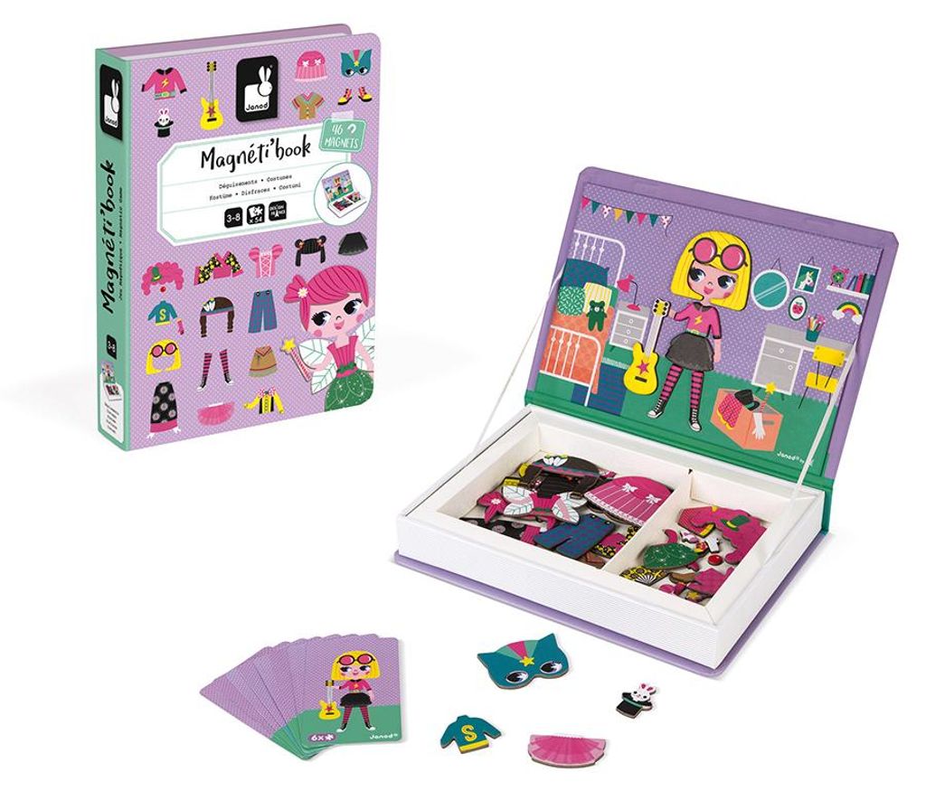 JANOD Girl's Costumes Magneti'book, 3 Jahr(e), Karton, Produktbild 
