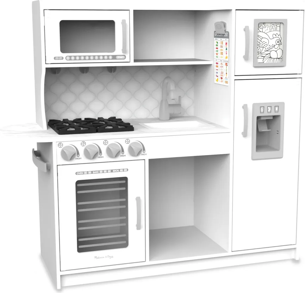 Cuisine enfant Nuage scandinave avec rangements et plaques de cuisson