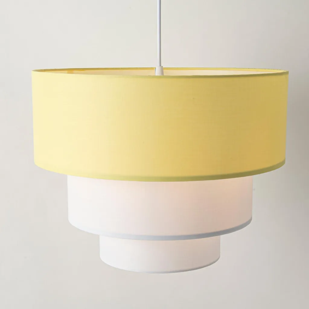 Lampada LEVEL Minimal 3 Livelli - Sospensione Chic Tessuto Ø38cm - 5