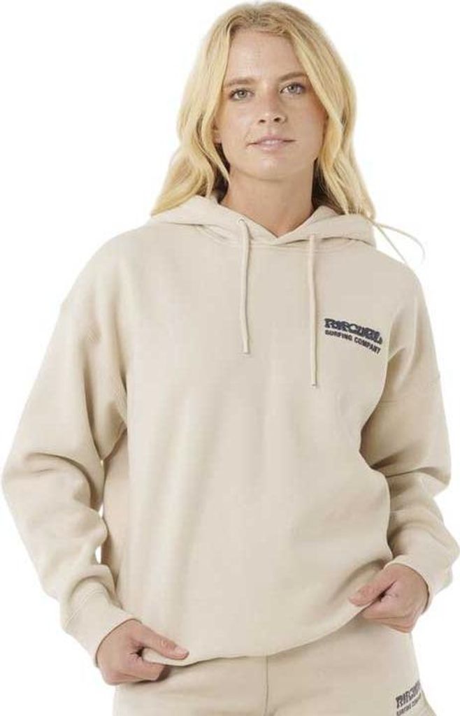 Rip Curl Surf Puff Heritage Kapuzenpullover Beige M Frau Beige M