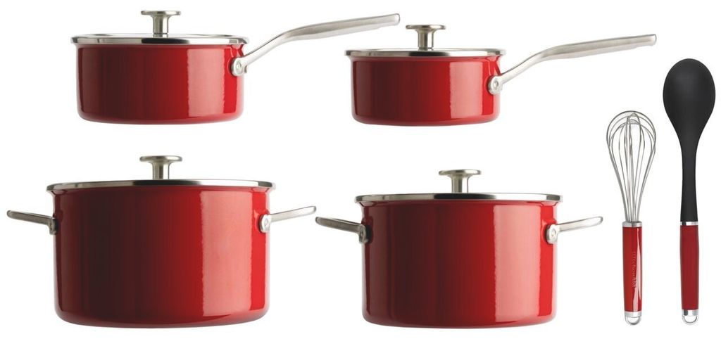 KitchenAid Topfset 6-tlg. EMPIRE ROT Produktbild 