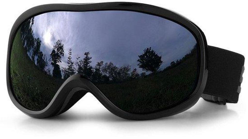 Skibrille mit doppeltem Glas, Antifog und UV-Schutz, Skibrille für Damen und Herren, geeignet für Skifahren und Snowmobile-Fahren für Jugendliche.