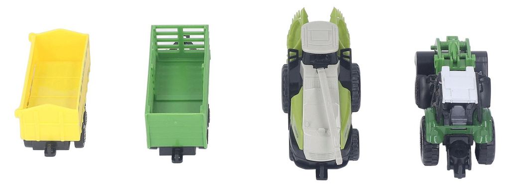 Kinder-Spielzeugset mit Bauernhof-Traktor, zurückziehbar, realistischer Maßstab, flexible Gelenke, Fahrzeug-Spielset für Kleinkinder