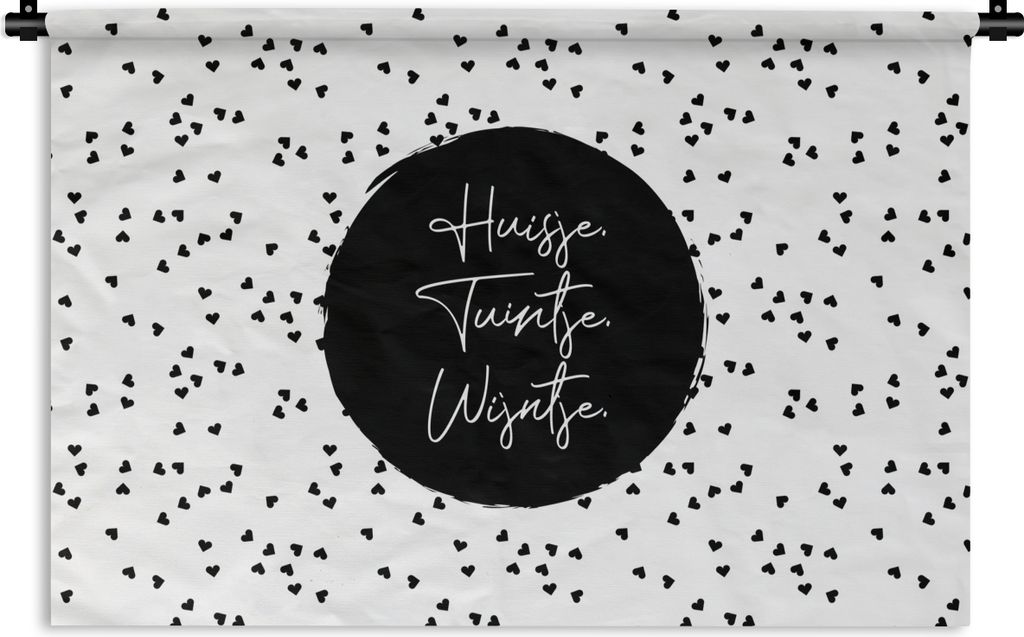 MuchoWow Wandteppich Wandbehang Zitate - Cottage. Garten. Wein. - Wein - Text 60x40 cm Tapisserie Dekoration Wandtuch - Wanddekorationen