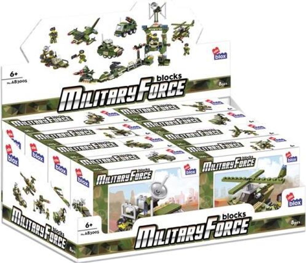 Mega Creative Baublöcke Alleblox Military 96-104el 478226 MC P8 MIX PREIS FÜR 1 PC.