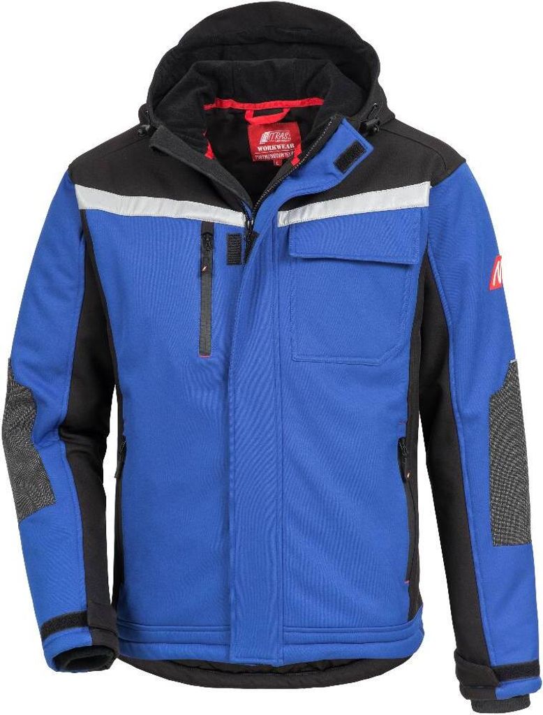 NITRAS Winter Softshelljacke gefüttert Gr. L blau