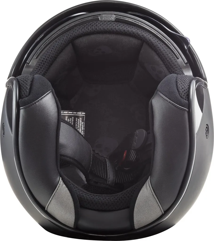 Casque Jet LS2 OF601 Bob II Solid Noir Mat Taille M 57-58 cm Rétro - 11