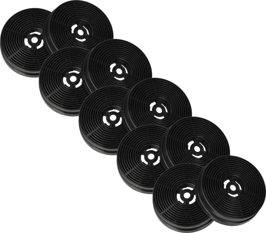 vhbw 10x Aktivkohlefilter Ersatz für PKM CF140, PRCF140 für Produktbild 