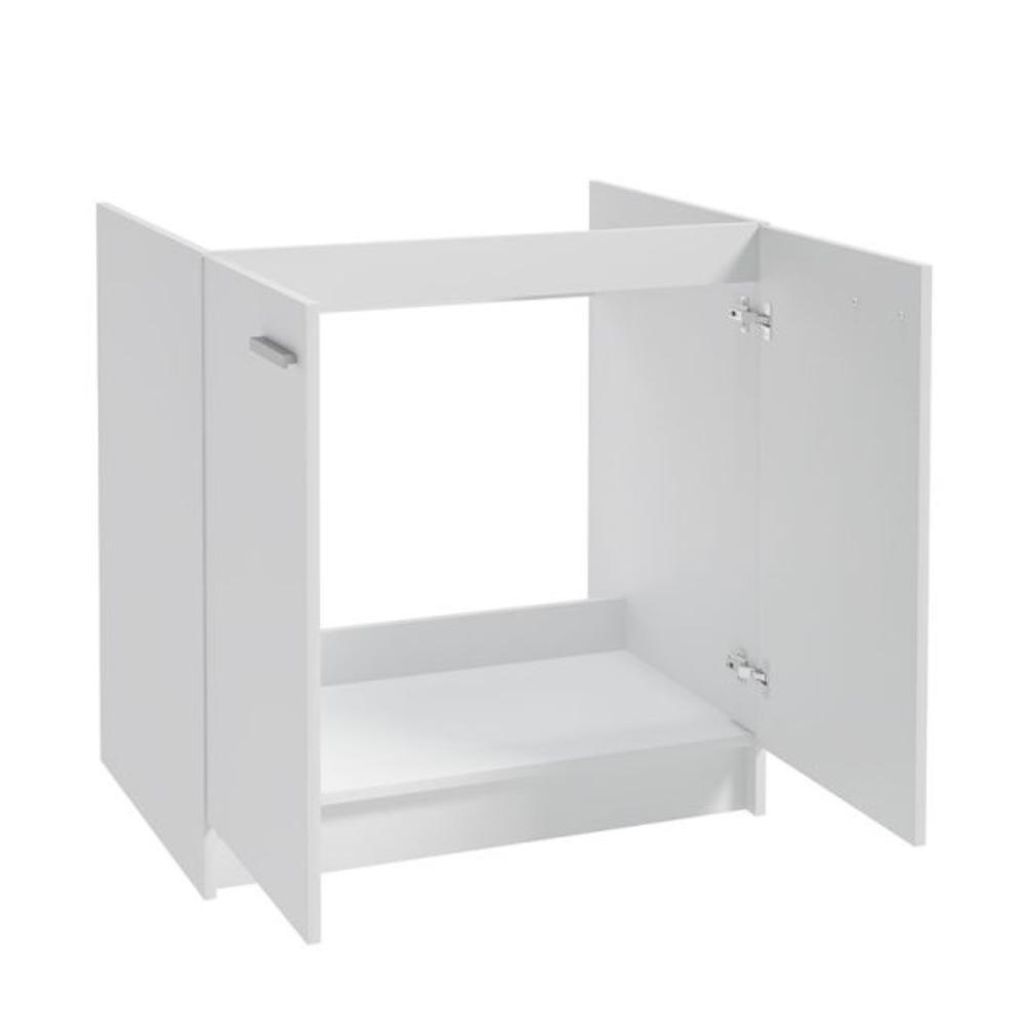 SINGLE Waschbeckenunterschrank 80x50 weiß Produktbild 