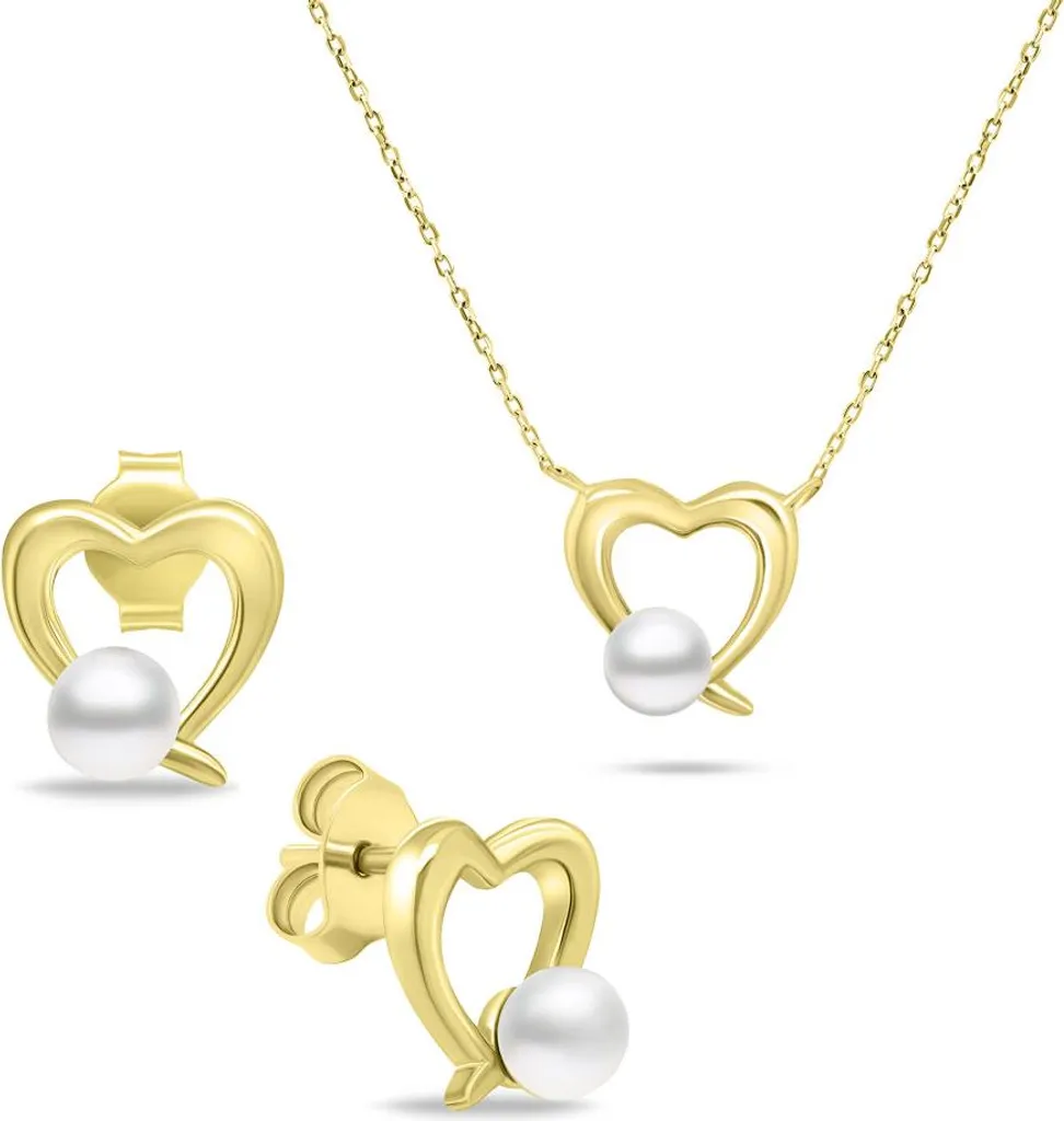 Set Regalo Gioielli Perle SET234Y: Collana e Orecchini per Anniversario