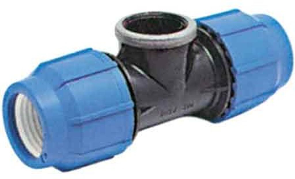 Unidelta | Raccordo A T PE 25×1/2×25 - Nero - Connessioni Immagine del prodotto 
