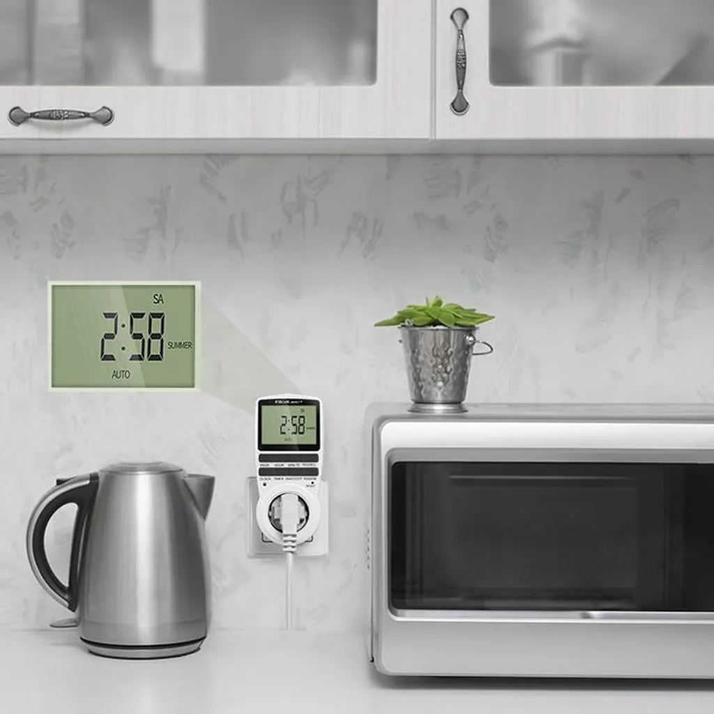 Programmateur LCD Qoltec PC0628 avec batterie de secours et 10 cycles - 12