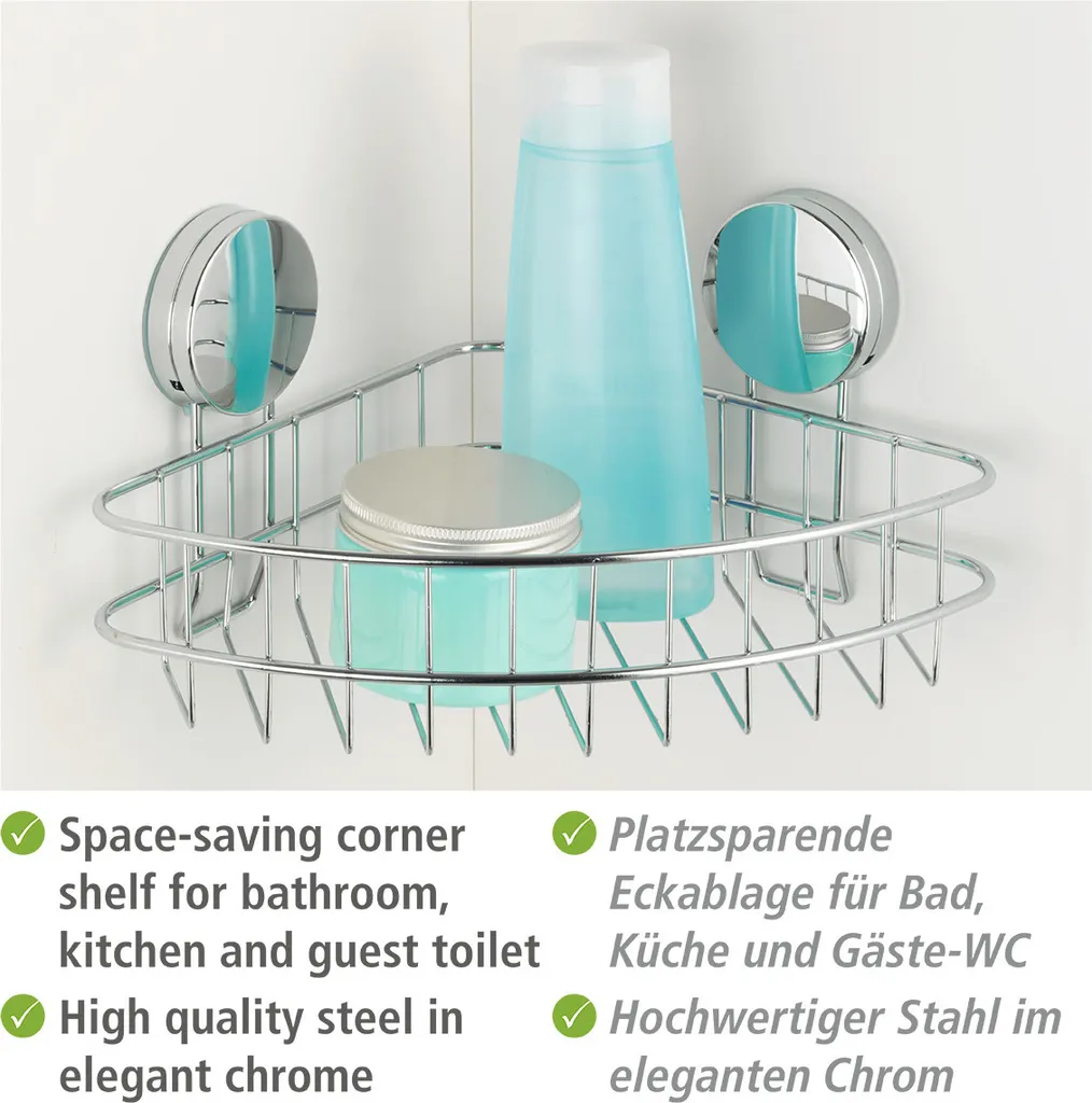 Étagère de douche d'angle Osimo Static-Loc® Plus - Rangement sans trou - 3