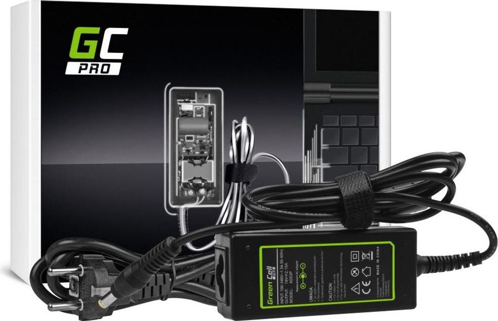Green Cell AD53P, Laptop, Vnitřní, 100 - 240 V, 50 - 60 Hz, Obrázek produktu 