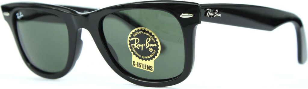 Ray-Ban Herren Sonnenbrille Wayfarer Original Black Iconic Produktbild 7