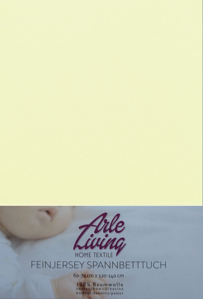 Kinder Baby Jersey Spannbettlaken Spannbetttuch - natur - 60x120 - 70x140 cm hochwertige 140 g/m²
