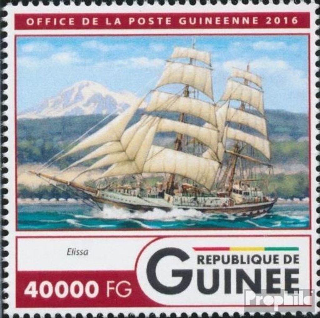 Briefmarken Guinea 2016 Mi 11960 (kompl. Ausgabe) postfrisch Große Schiffe