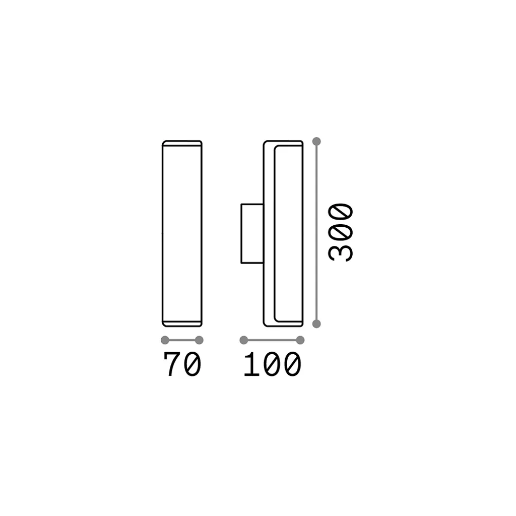 Applique LED 10W Ether en Aluminium Café 3000K pour un Éclairage Moderne