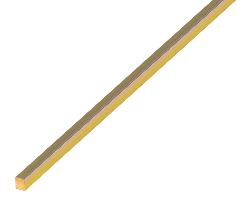 Alberts 471019 Barra quadrata, ottone, 1000 x 6 x 6 mm Immagine del prodotto 