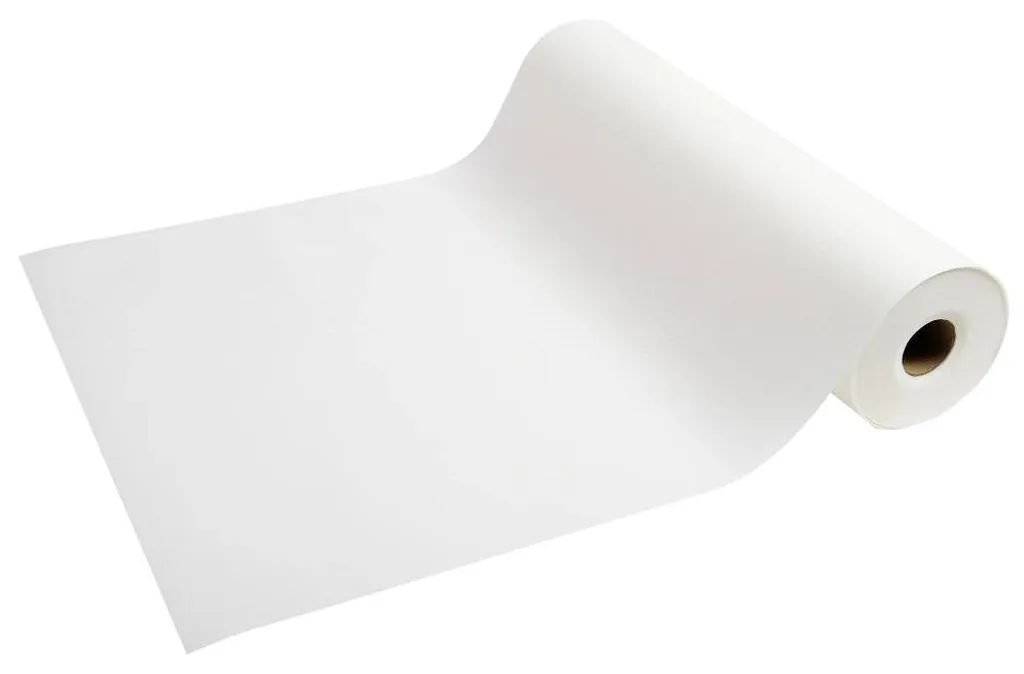 Chemin de table en papier voie sèche blanc jetable pour réception chic - 3
