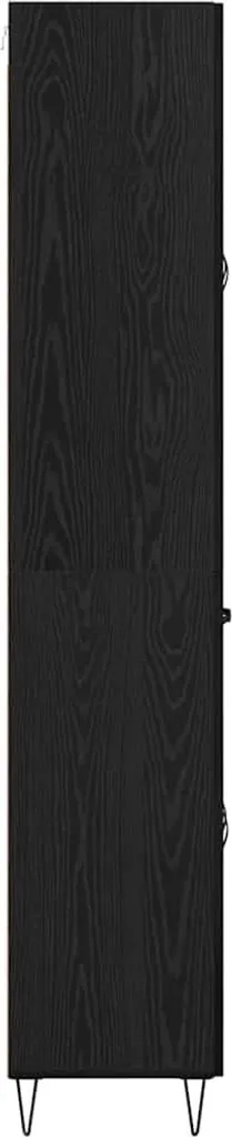VidaXL Credenza Nera Rovere 180cm: Mobile Dispensa Elegante e Robusto - 8