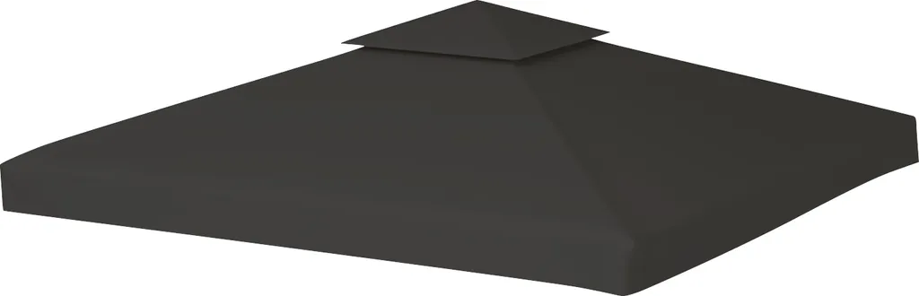 Telo Ricambio Gazebo 3x3 con Camino Sfiato Antracite - Clanmacy