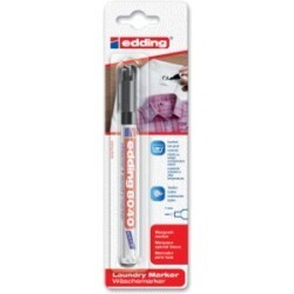 edding 8040 marker do prania czarny (opakowanie blister 1 Zdjęcie produktu 