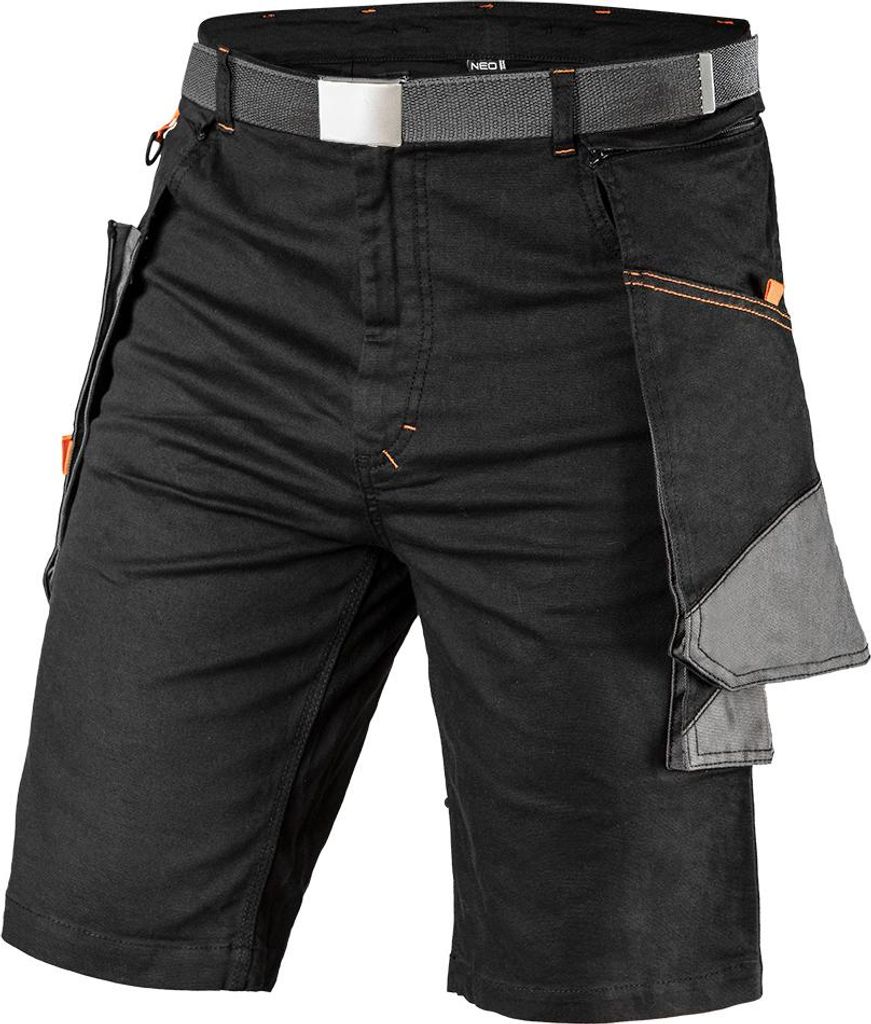 NEO TOOLS Schutzhose HD Slim - Kurze Arbeitshose Sicherheitshose Arbeitsbekleidung Sommer - Gr. XS