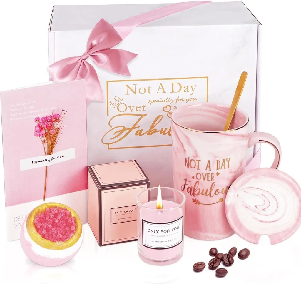 Cadeau maman - Tasse rose 410ml pour petit-déjeuner et pause café
