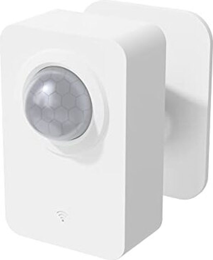 WiFi PIR Motion Sensor Alarm System Smart Home Automatisierung, breite Erkennungsbereich, kompatibler Alexa Google Assistant (Weiß)