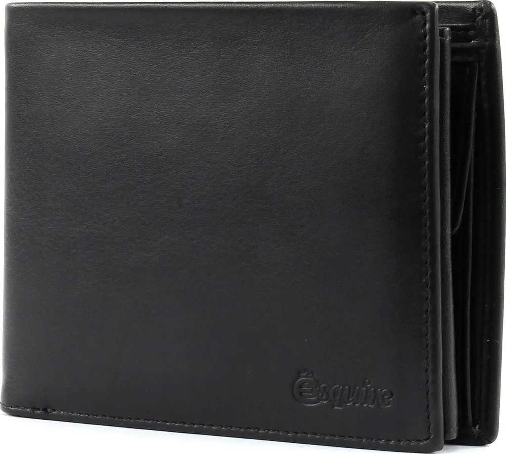 Portafoglio Uomo Esquire New Silk Pelle Nera - Robusto e Capiente