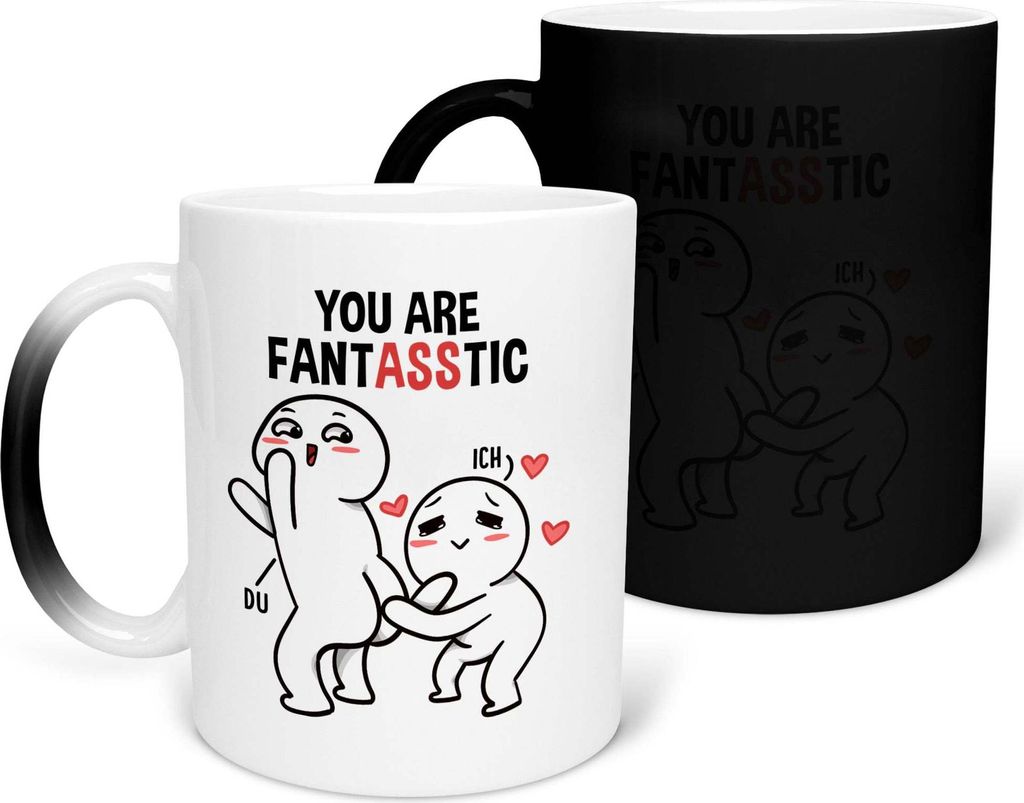 22Feels Zaubertasse Jahrestag Geschenk Frauen Männer Hochzeitstag Ehefrau Ehemann Freund Freundin Valentinstag Geburtstag Weihnachten Kaffeetasse ...