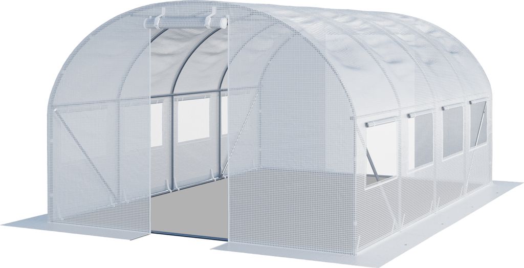 TOOLPORT Foliengewächshaus Gewächshaus 3x4m stabil & Produktbild 
