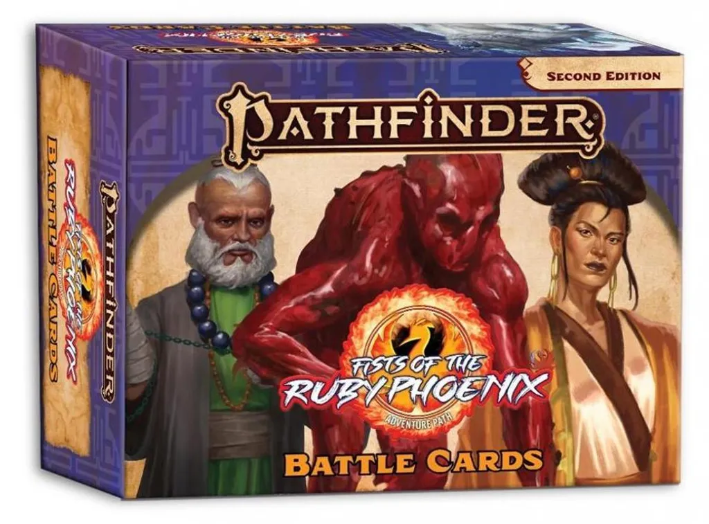 Cartes de combat Pathfinder pour Campagne Poings du Phénix de Rubis