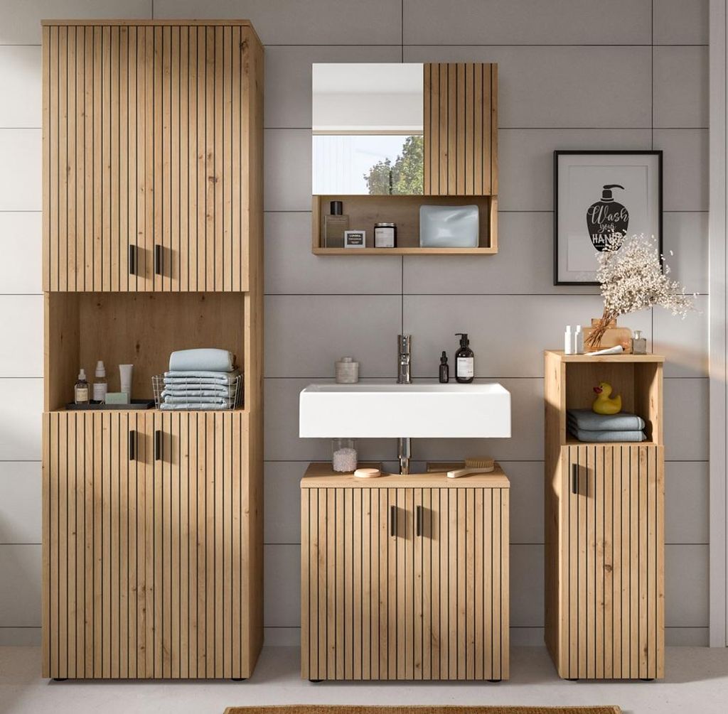 Badkombination Mone | 4-teilig | Artisan Oak Produktbild 