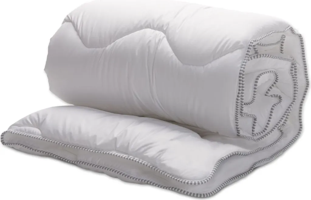 Muller Textil Couette 240 x 200 cm en 100% Coton Naturel 4 Saisons