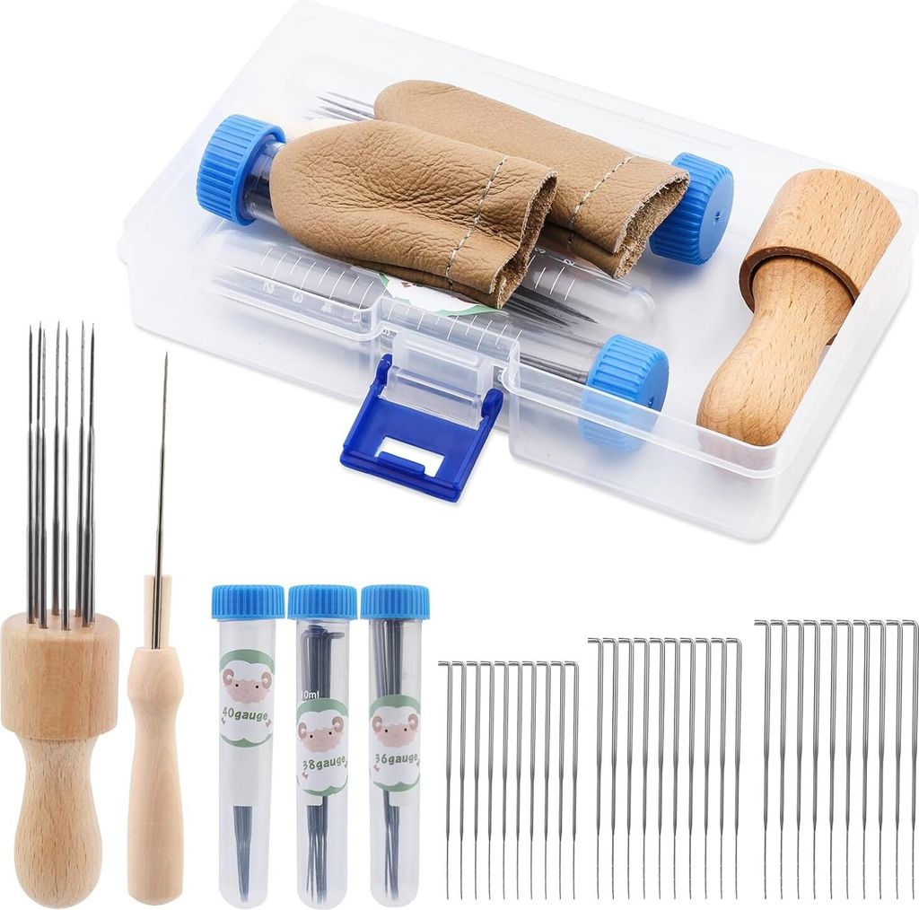 36-teiliges Nadelfilz-Set, Nadelfilzzubehör mit Filznadeln Produktbild 