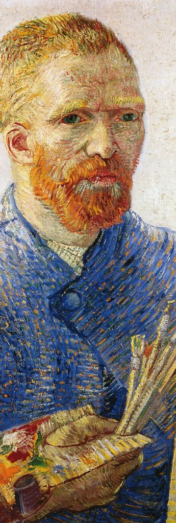 Vincent Van Gogh Kunstdruck Bild - Selbstbildnis Vor Der Staffelei, 1888 (158 x 53 cm)
