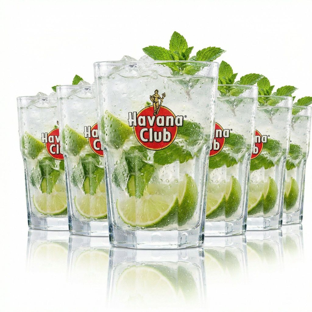 6x Havana Club 0,34 l Longdrinkglas – Cocktail Cuba Libre Produktbild 