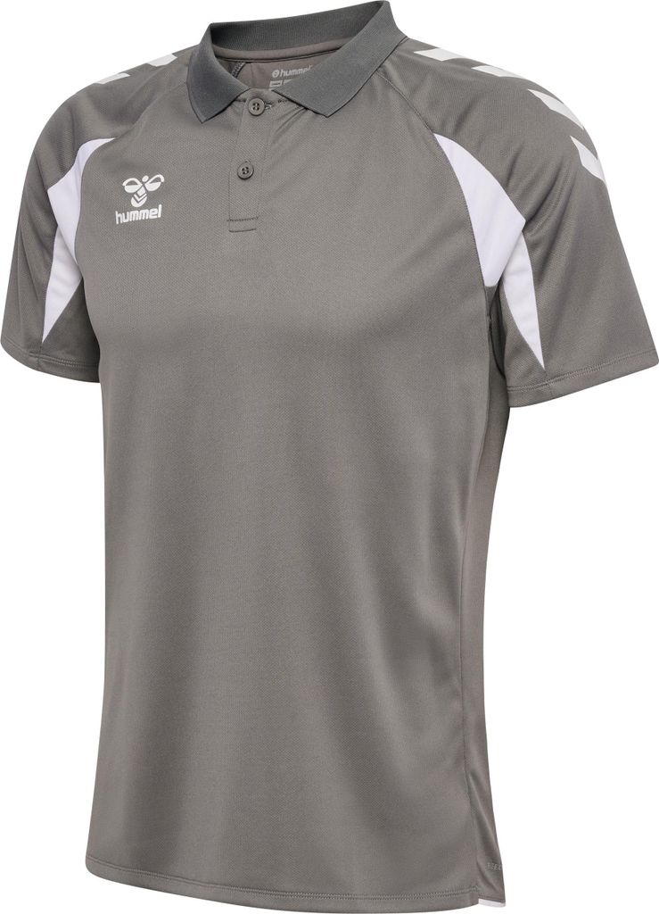 Hummel Hmlcore 2.0 Polo - steel gray/white, Größe:3XL