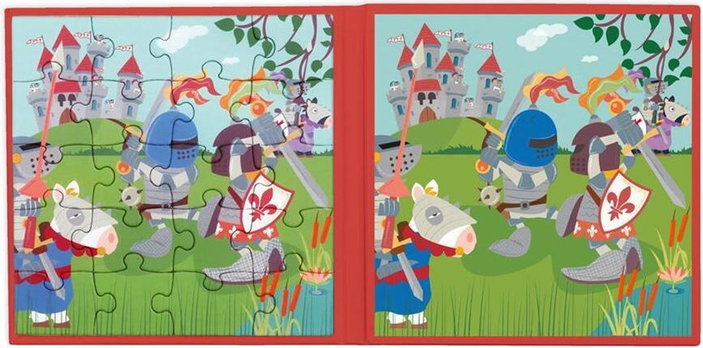 SCRATCH Magnetisches Puzzlebuch zum Mitnehmen – Ritter