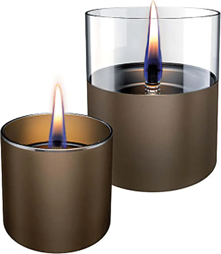 Bougie de Table Rechargeable Lilly Duo Pack Chocolat - Lot de 2 Lampes