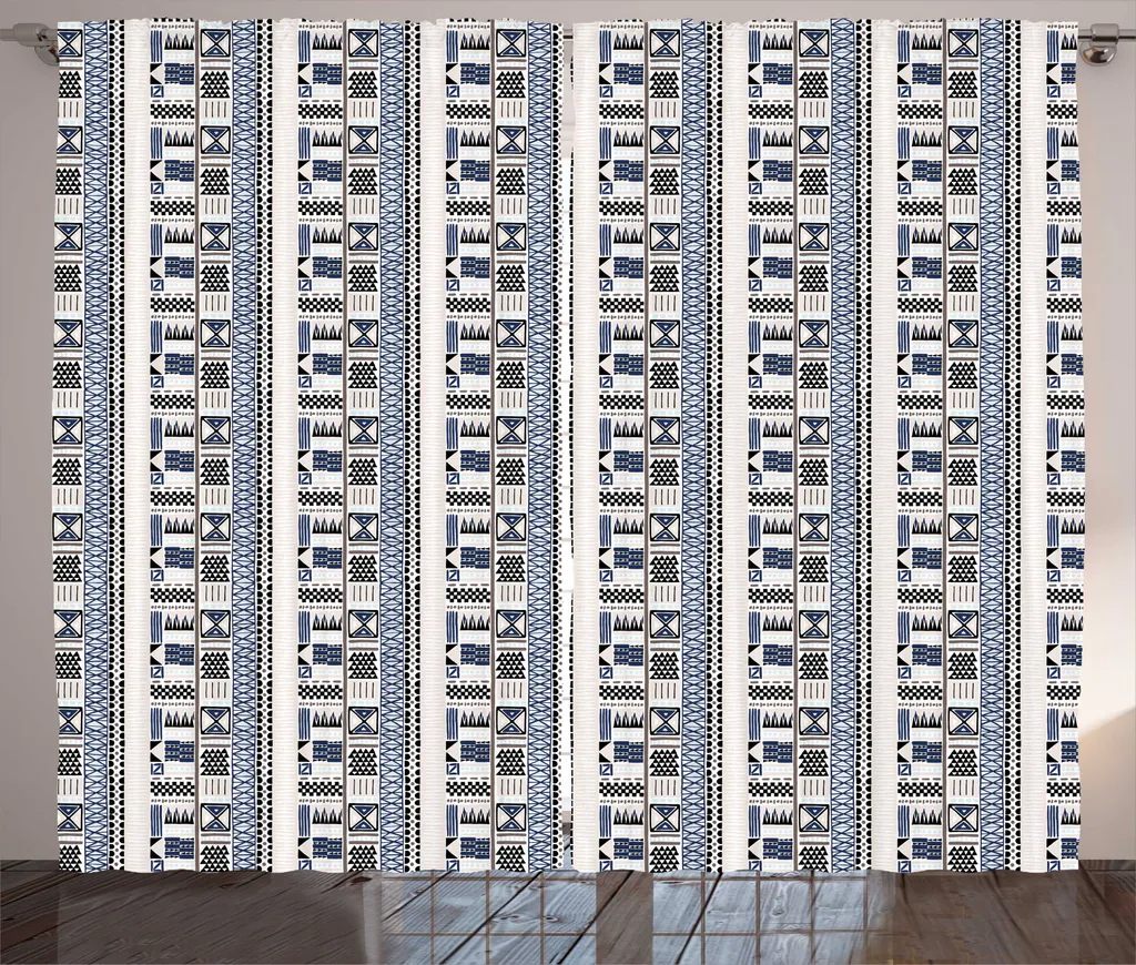 Offerta Tenda Soggiorno ABAKUHAUS 280x245 cm Rustica Tribale Viola