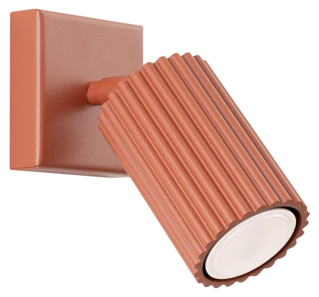Applique KARBON rouge ocre 1xGU10 10W aluminium 8x16x8cm Image du produit 